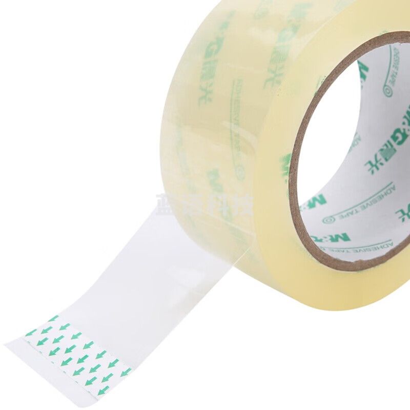 晨光（M&G） 文具45um透明封箱胶带 透明打包胶带 大胶布 AJD97389（60mm*100y 单卷）