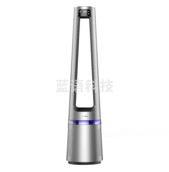 美的AMS150-CJ 空气净化器 风扇净化二合一 无叶净化风扇 (计价单位：台) 灰色