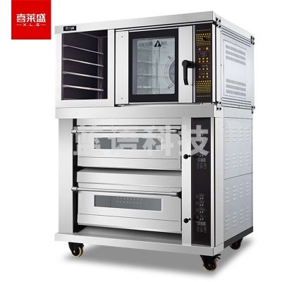 喜莱盛 XLS-KZL 电烤箱商用两层四盘型专业烤炉蛋糕面包软包欧包烘炉自带蒸汽系统工程款