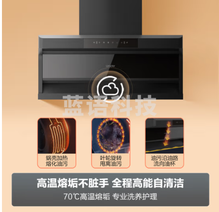 海尔(Haier)油烟机 抽油烟机顶侧双吸 升级24风量大吸力 Leader 三腔速吸挥手 热熔自清洁 CXW-298-IQ92D M&C57970