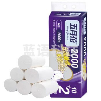 五月花(May Flower)无芯卷纸 加厚4层167克*12卷*6提 大卷卫生纸2000g 丝滑柔韧厕纸A116803
