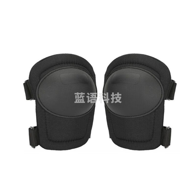 乐优佰易 工作护膝 纯黑款劳保干活护具跪地耐磨防滑贴砖瓦工用保护膝盖加厚海绵