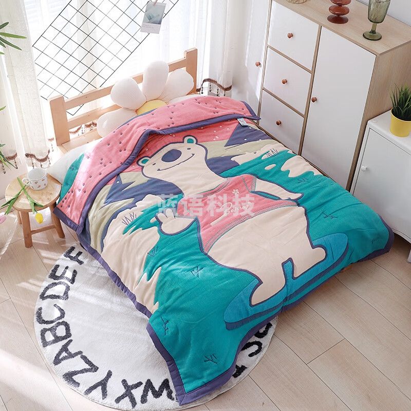 北极绒 被子 十层纱布大豆纤维毛巾被 120*150cm