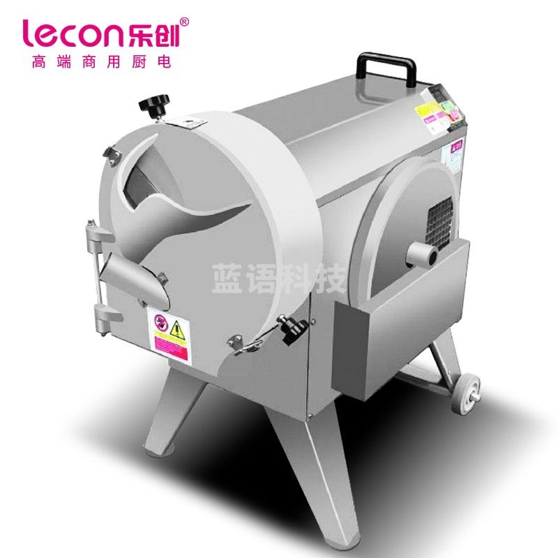 乐创（lecon）LC-J-G812商用球茎类切菜机 300-500kg/h酒店食堂切丁切丝切片机
