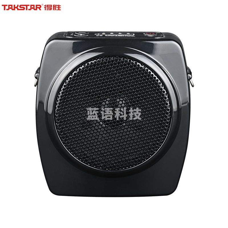 得胜(TAKSTAR)E6便携式大功率扩音器 教学专用导游教师腰挂耳麦喇叭扩音器 防尘防溅水 电量显示 黑色