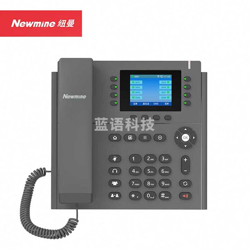 纽曼（NEWMINE） HL2008TSD-608(R) IP电话机 商务办公座机 POE供电 六方会议 2.8英寸彩屏