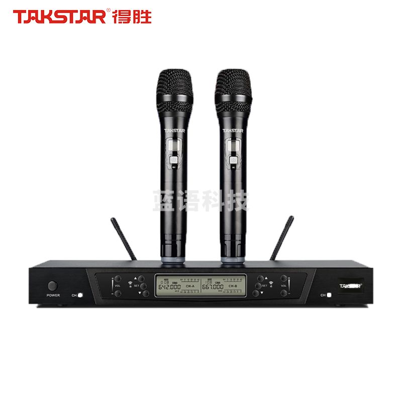 得胜(TAKSTAR)G5 无线麦克风 U段可调频一拖二专业无线话筒 KTV演出卡拉ok会议手持无线麦