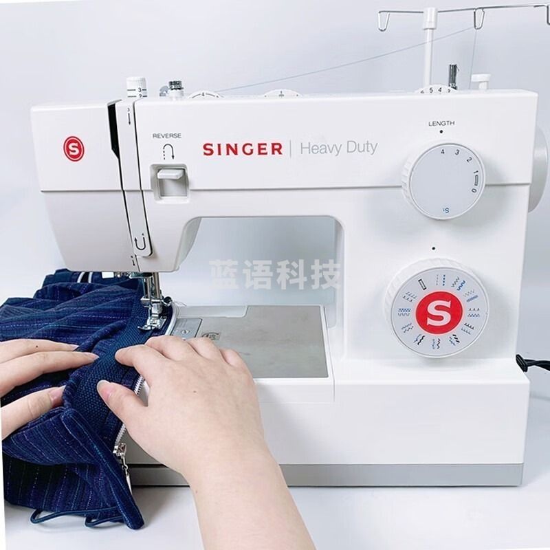 胜家5523  家用电动缝纫机大功率吃厚型带锁边高速多功能SINGER衣车迷你 标配套餐 安全用仪器