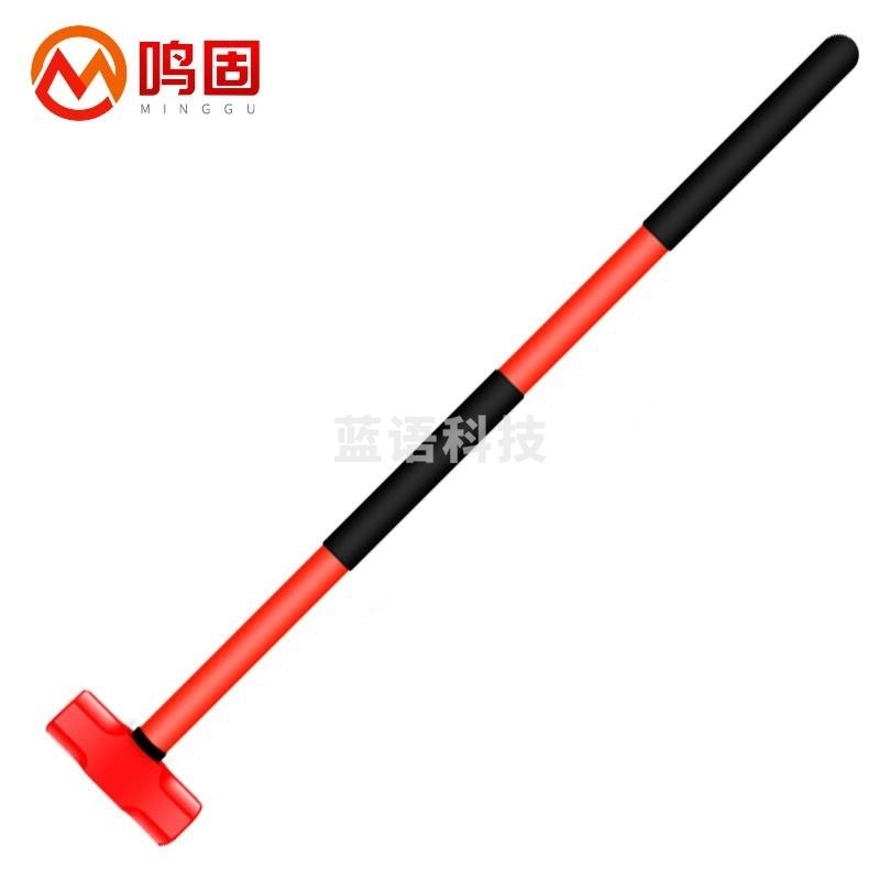 鸣固 防震八角锤 消防大铁锤 石头锤 火灾逃生器材 拆砸墙倒桩铁锤 16磅 ZA1007 -511-511 其他量仪