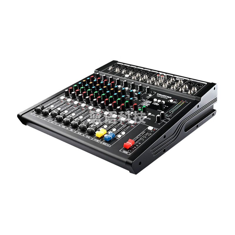 得胜 (TAKSTAR)XR-0612FX(2023款)模拟调⾳台 十二路 带蓝牙模块USB-A MP3播放高中低音可调节48V幻象电源 会议演出户外