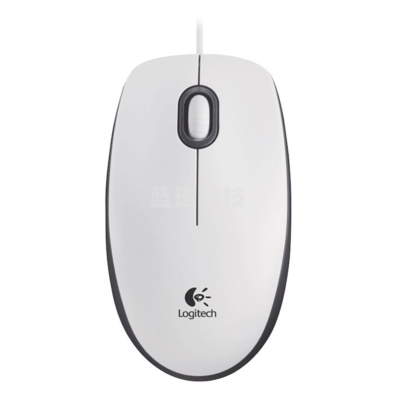 罗技（Logitech） M100r 光电鼠标  有线鼠标 白色