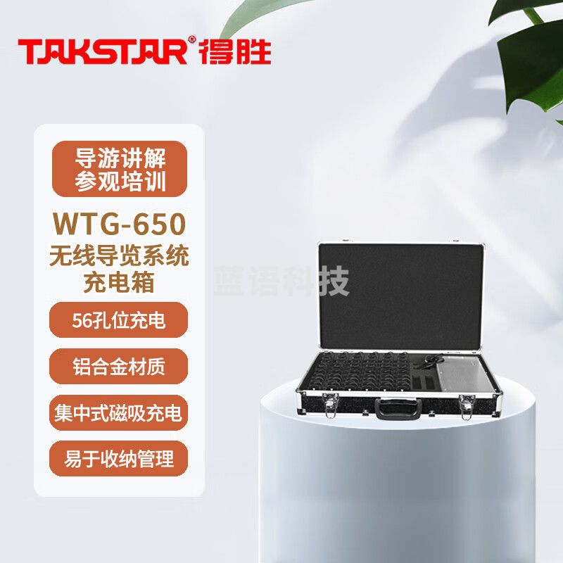 得胜 (TAKSTAR)WTG-650 无线导览讲解器 一对多传声系统导游教学同声传译 充电箱