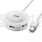 绿联 CR106 4口分线器USB2.0 白色1.5米 白色2米