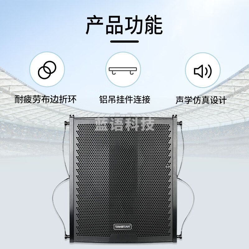 得胜 (TAKSTAR)ESA-151 线性阵列音箱 大功率远射程指向性强 小型演出教堂体育场馆小型多功能厅等较大型扩声场合
