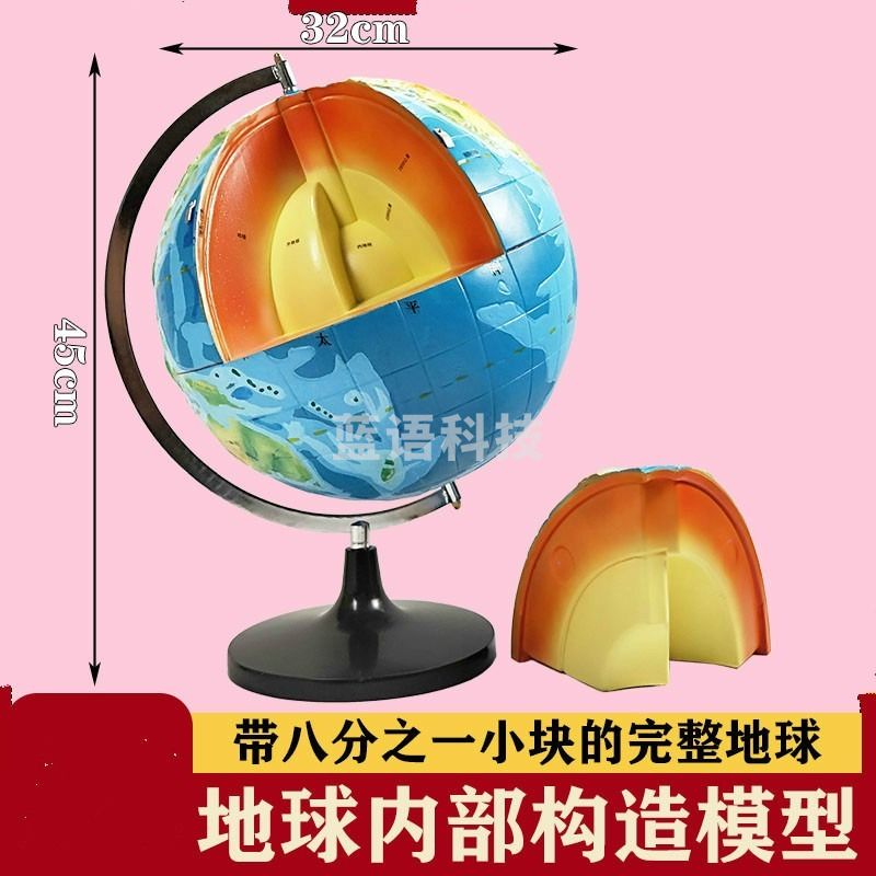 科睿才 地貌模型 地质教具 地理教学仪器 地震板块断裂褶皱地球内部构造海底地形 模型