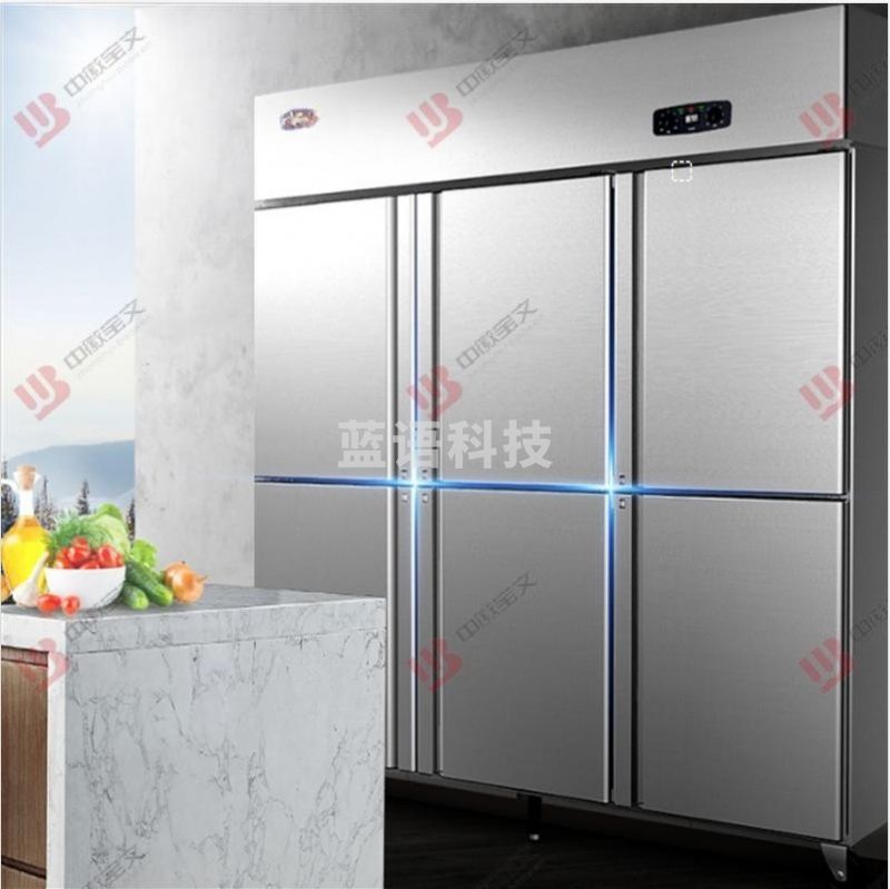 中徽宝文 工程款商用厨房冰箱 1800*700*1900六门全冷冻双电机冰箱-18℃-6℃ 安全用仪器