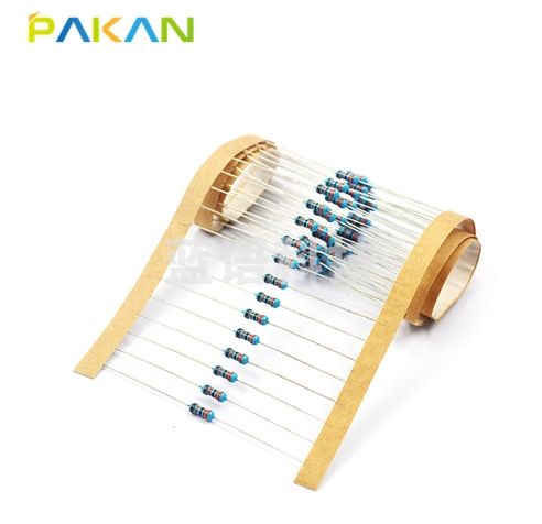 PAKAN 1/4W金属膜电阻 5色环电阻 电阻器0.25W 精度1% 2K 2000欧姆 5000只