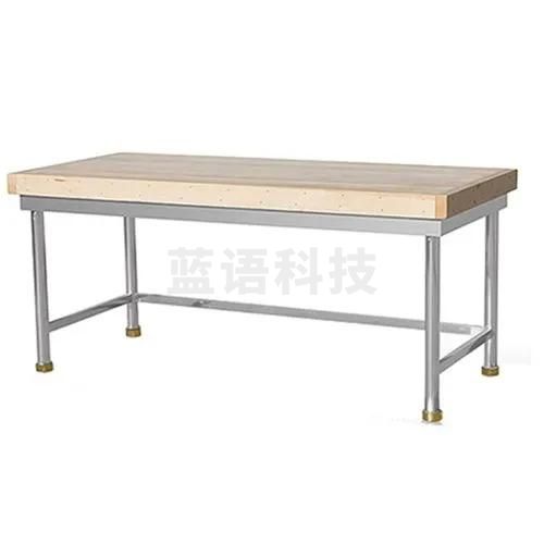 木案工作台 厨房操作台商用打荷台 木面案板台1800*800*800mm