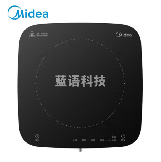 美的C22-S301 电磁炉 多功能家用智能触控 微晶面板恒匀火迷你尺寸金属机身