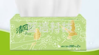 清风抽纸 纸巾 2层200抽软抽*20包(整箱售卖)(松鹭五金)