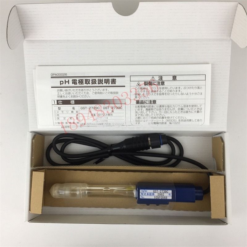 东日 教学仪器 壹叁壹叁 日本TOA-DKK东亚电波 2729C 5821C酸碱度计探头PH计电极 ELP-040