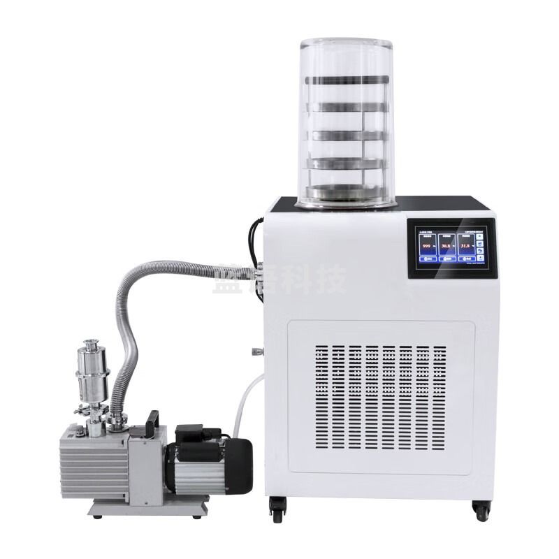 叶拓 叶拓 YTLG-12A 食品冻干机小型土壤实验室家用真空冷冻干燥机 YTLG-12C 立式多歧管 安全用仪器