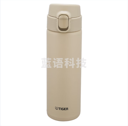 虎牌(TIGER)保温杯 轻量型不锈钢真空一键开启弹盖杯 MOY-A48C-CZ海岸黄480ML