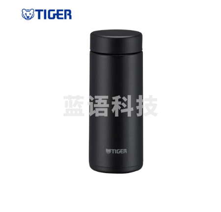 虎牌(TIGER)保温杯真空不锈钢户外便携男女学生车载水杯MMZ-W035KK黑色350ml