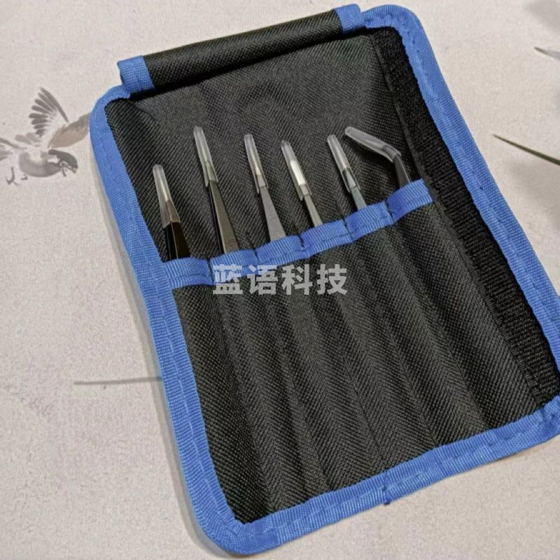 掐丝珐琅画金丝沙颜料画专用不锈钢镊子(6件套)