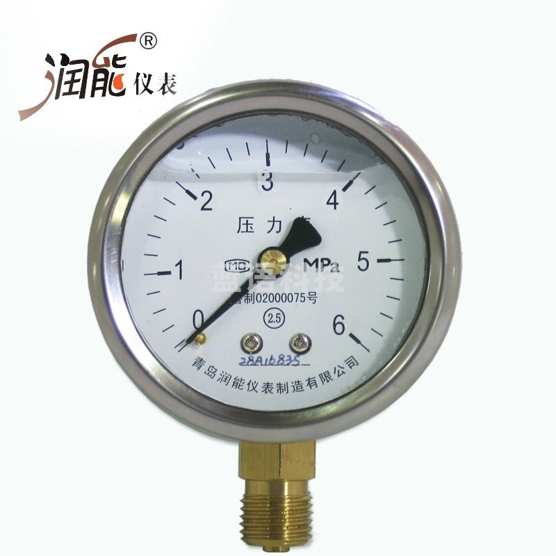 科达丽/KODARLY K润能耐震压力表YN60充油表水压表抗震压力表液压表变频水泵、泵组、无负压设备 0-0.1MPa 安全用仪器