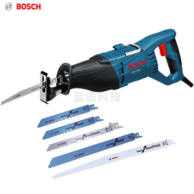 博世(BOSCH)调速马刀锯GSA1100E往复锯电锯汽车拆除锯伐木锯铁皮金属木材电缆切割机电动工具 G20160976