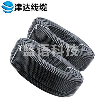 津达线缆 RVV 3*2.5 黑护套线 一卷