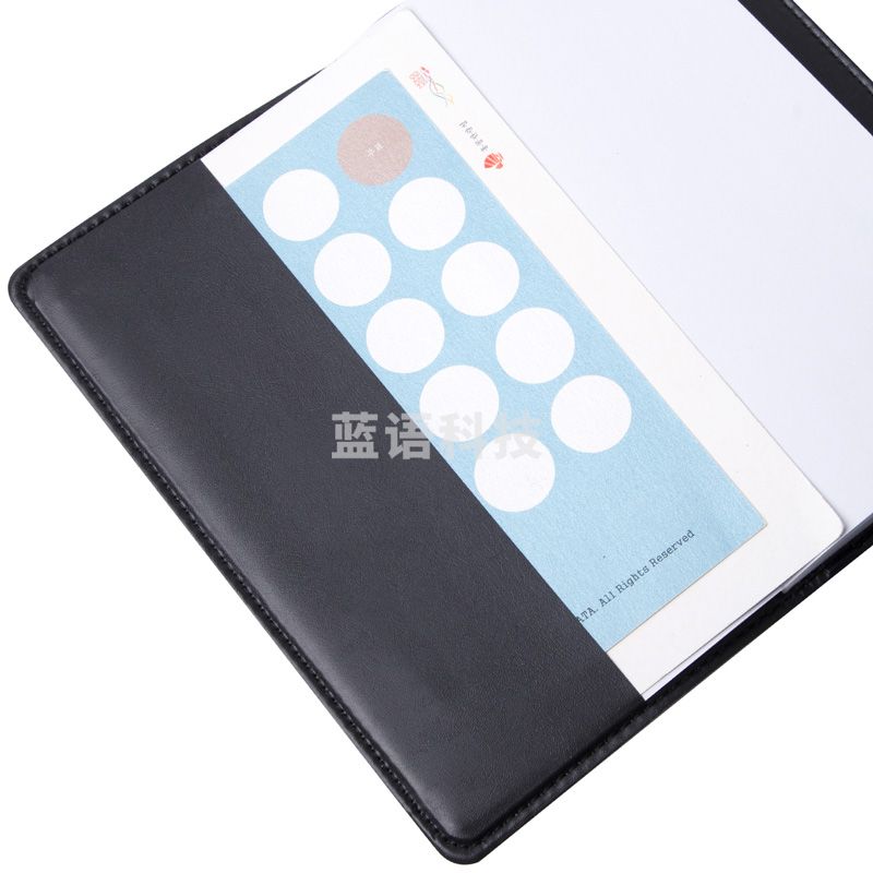 得力（deli）7903 120本/箱 48K商务经典皮面本办公用品会议记事本笔记本子文具80张黑色