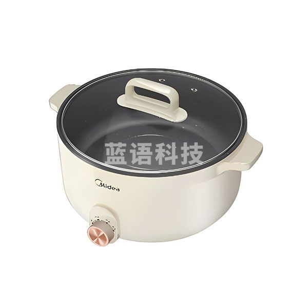 美的（Midea）电火锅多功能用途锅 6L 加深内胆火锅 HGE3010