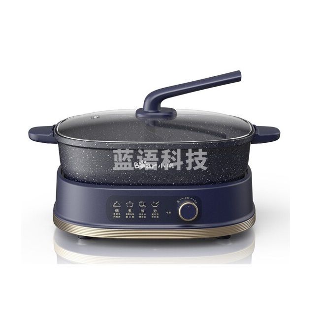 小熊（Bear）鸳鸯锅 电火锅 家用 电煮锅 电炒锅 多功能锅分体式 电热煮面料理涮肉锅 6L DHG-C60D1