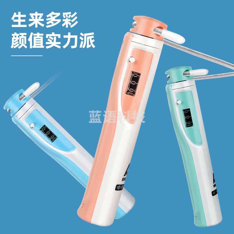 安格耐特(Agnite) F4113跳绳机械计数钢丝跳绳(混色)
