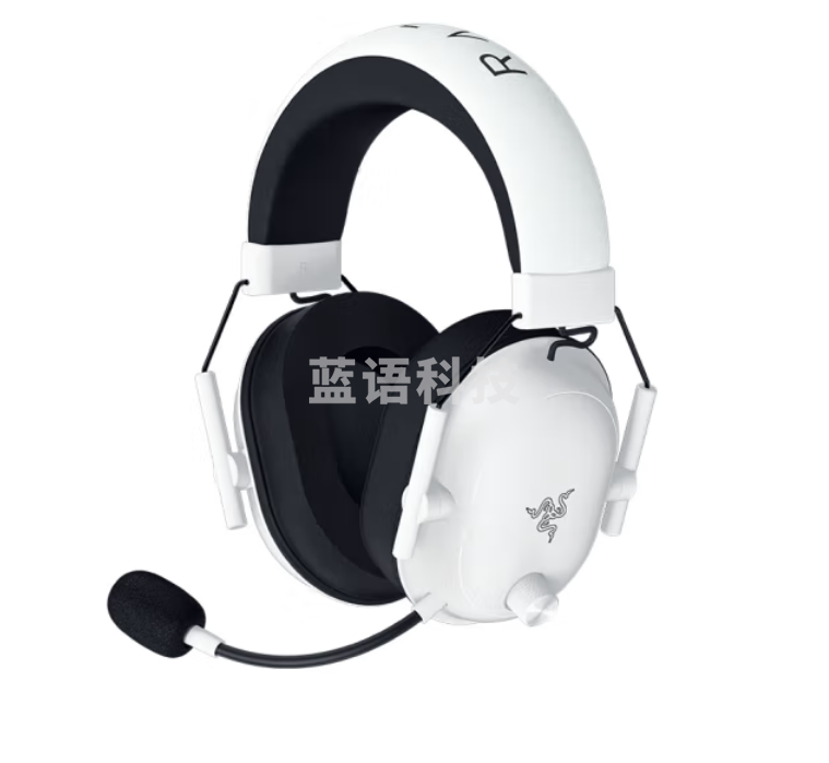 雷蛇（Razer）旋风黑鲨V2极速版 无线蓝牙头戴式电竞游戏耳机耳麦 有线无线三模连接 被动降噪 吃鸡神器 白色