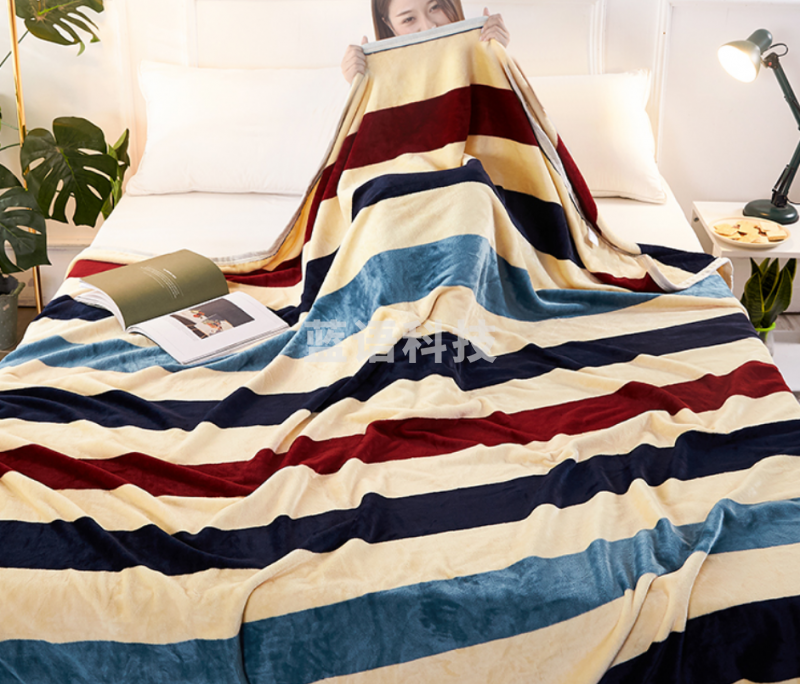 雅鹿·自由自在 毛毯加厚法兰绒毯子 珊瑚绒空调盖 150*200cm多彩