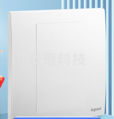 罗格朗(LEGRAND)开关插座面板 未莱陶瓷白色86型暗装面板 空白面板盖板F8/400