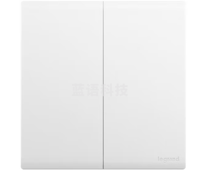 罗格朗(LEGRAND)开关插座面板 简悦系列陶瓷白色 86型墙壁插座 二开单控开关F6R/32/1/2C