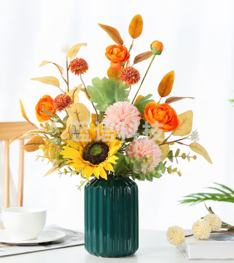 摆花家居插花装饰花艺摆件 无瓶