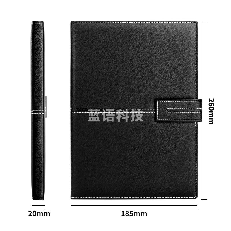 得力(deli)16K120张荔枝纹磁扣皮面本办公用品 12本/箱 商务记事本工作笔记本子文具黑色3344