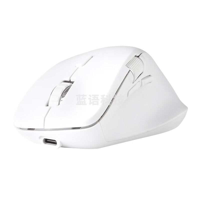 山业（SANWA） 400-MABT191W人体工学蓝牙鼠标蓝牙5.2双滚轮充电式白色