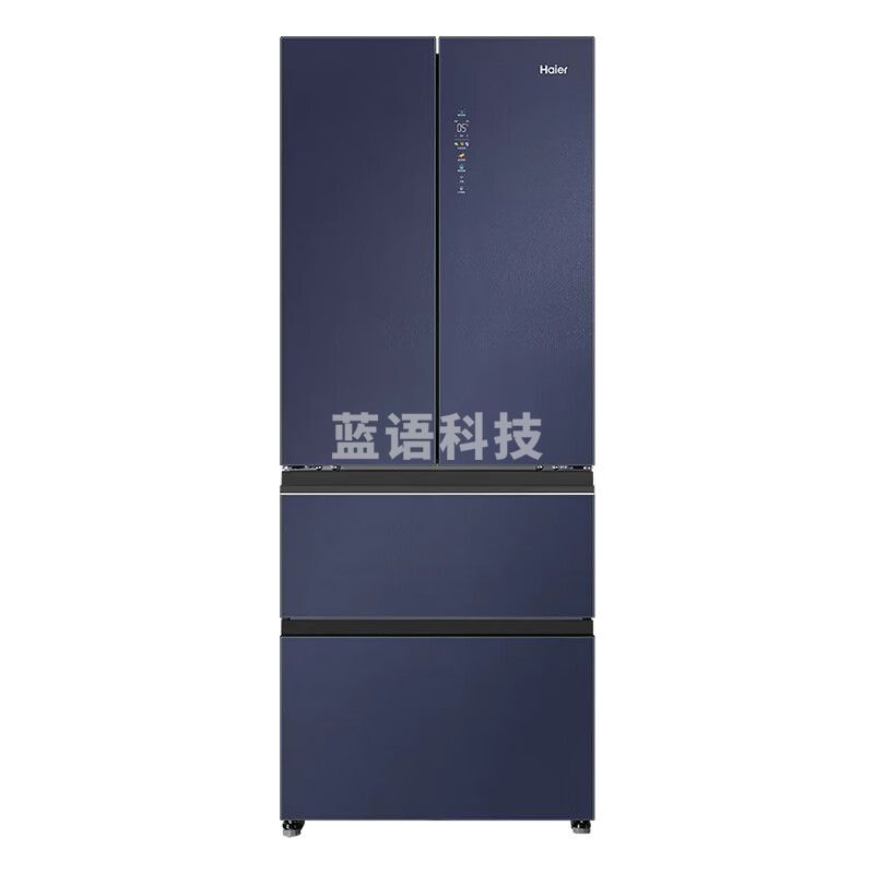 海尔（Haier）冰箱410升法式多门双开门变频风冷无霜一级能效智能超薄零嵌入式电冰箱BCD-410WLHFD4DB1U1