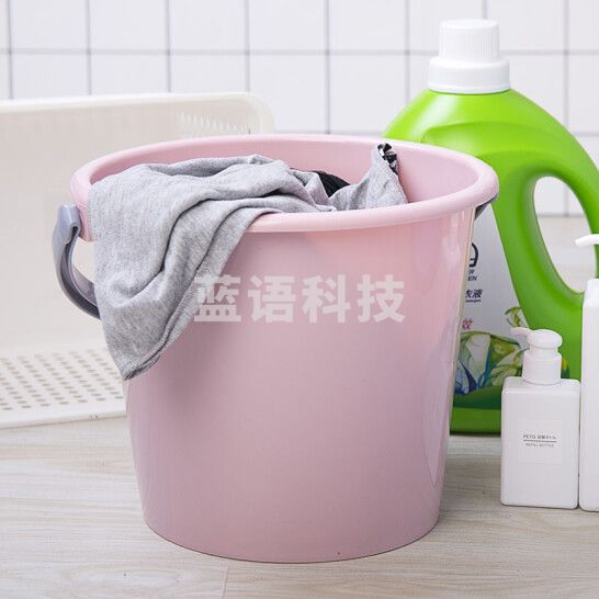 中号水桶11L 家用水桶 加厚塑料桶 清洁提桶(颜色随机)