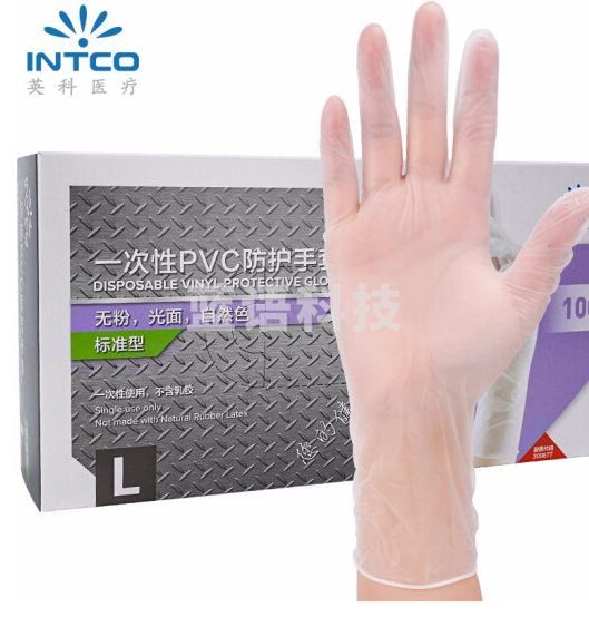 一次性手套食品级PVC 橡胶手套M中码