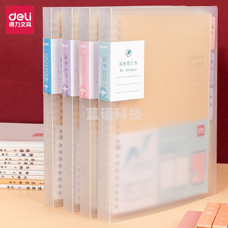 得力(deli)B5/60张多效合一笔记本子 活页本25996（CX202306201531388063）