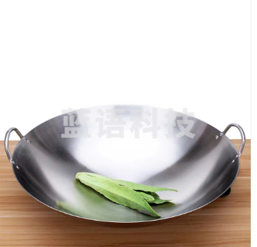 长鑫耳锅不锈钢炒锅双耳圆底商用食堂大锅