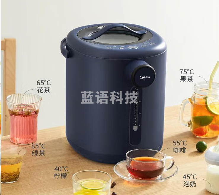 美的MK-P12Q电热水瓶热水壶全自动多段温控保温泡茶烧水器5L大容量