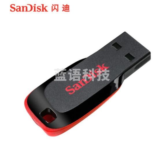 闪迪(SanDisk)32GB USB2.0 U盘 CZ50酷刃 黑红色